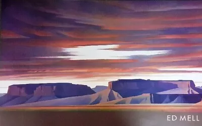 Rare Vintage Ed Mell  Three Mesas I Harris Gallery Houston TX Show June 1 1984 • $69.99