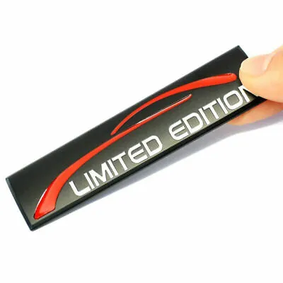 Black 3D Car Sticker Metal Limited Edition Emblem Badge Trims Auto Accessories • $7.65
