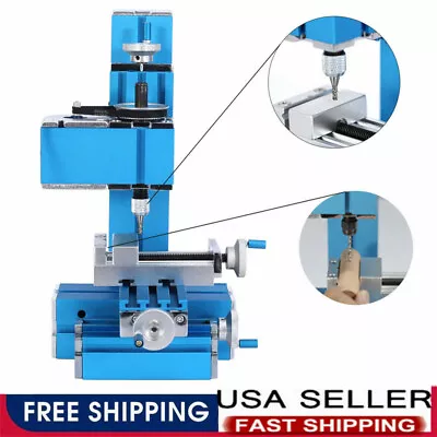 Mini Milling Machine DIY Woodworking Soft Metal Processing Tools For Hobby • $168.99