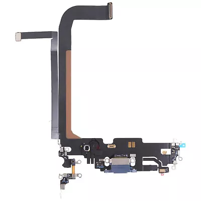 Charging Port Flex Cable For 13 13 Pro 13 Pro Max Black Replacement Part UK • £14.99