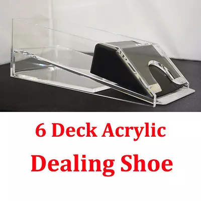 1-6 Decks Blackjack Dealing Shoe Real Acrylic Material • $36.99
