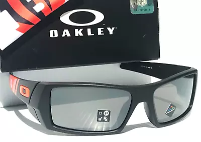 NFL Oakley Gascan CINCINNATI BENGALS Matte Black PRIZM Black Sunglass 9104-95 • $122.87