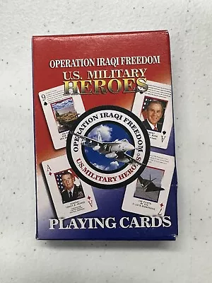 Operation Iraqi Freedom US Military Heroes Playing Cards • $9.99