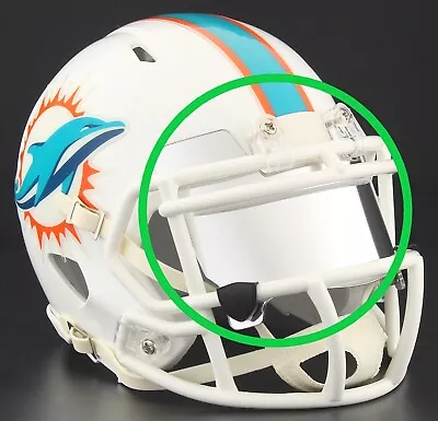 EYE SHIELD / VISOR  ONLY! For MIAMI DOLPHINS Mini Football Helmet • $12.99