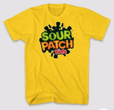 $11.90 • Buy Men's Sour Patch Kids Vintage Candy Classic T-Shirt Size Med Short Sleeve Gold 