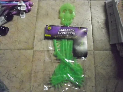 New ! Skeleton 3 FT Tall  Posable Arms And Legs Glows In The Dark  • $12.95