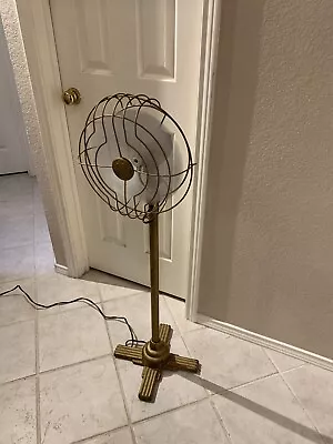 Vintage 1930s General Electric Floor Oscillating Fan Model 49X-714 42 1/2  Tall • $250