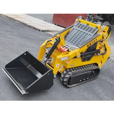 Agrotk Mini Skid Steer Track Loader KBT23 EPA B&S Engine Yellow Heavy Equipment • $8499.09