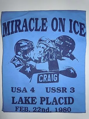 MIRACLE ON ICE TEAM USA HOCKEY 1980 WINTER OLYMPICS LAKE PLACID XL Herb Brooks  • $29.95
