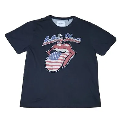 THE ROLLING STONES Vintage T-Shirt Rock Music Size XL THE ROLLING STONES Tag • $29.99