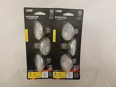 Feit LED Light Bulbs Mr 16 Bright White 300 Lumens 4-Watts 2 Pk • $16.49