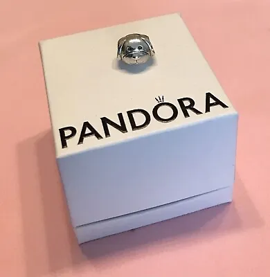 Genuine Pandora Cute Puppy Dog Face Head Charm S925 ALE • £13