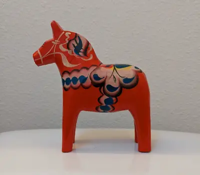 Vtg Dala Horse Tillv Farnas Hemslojd & Snickerier Äkta - 5  - Sweden RARE • $25