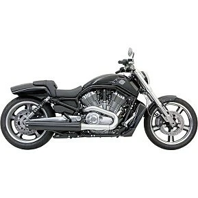 $637.95 • Buy Bassani Black 4  Slip-on Mufflers For V-Rod Muscle VRSCF 09-17