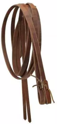 New 1/2” X 8' Ft Harness Leather Split Reins W/ Water Loop Ties USA Made 5628 • $29.94