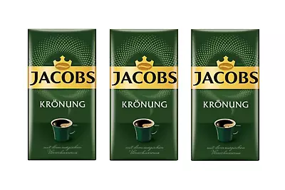 Jacobs Kronung Ground Coffee 500 Gram / 17.6 Ounce (Pack Of 3) • £31.31