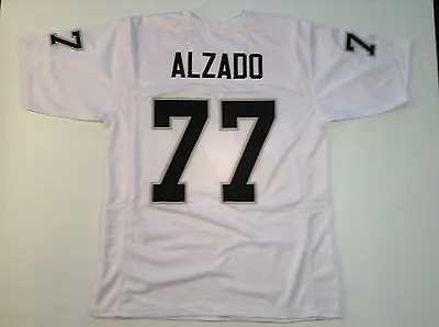 UNSIGNED CUSTOM Sewn Stitched Lyle Alzado White Jersey - M L XL 2XL 3XL • $35.99