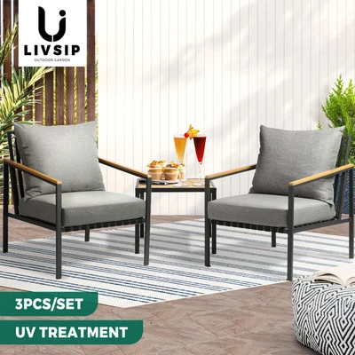 $289.90 • Buy Livsip Outdoor Lounge Chairs & Table Sofa Set Dining Setting Patio Furniture