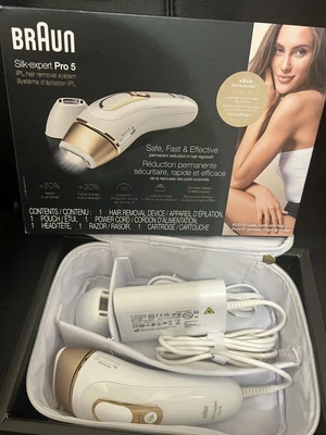 $200 • Buy Braun Silk-Expert Pro 5 PL5137 IPL Permanent Hair Removal System  LIGHTLY USED 