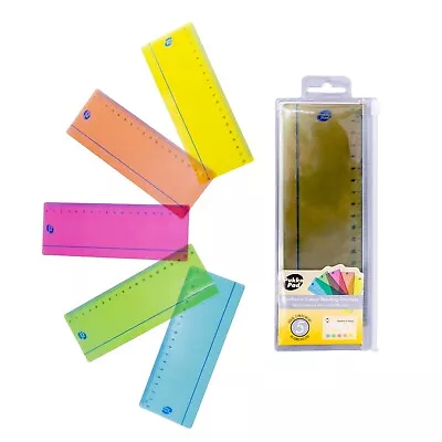 5 Irlen Coloured Reading Overlays & ZIP Case - Irlen Syndrome & Visual Stress • £6