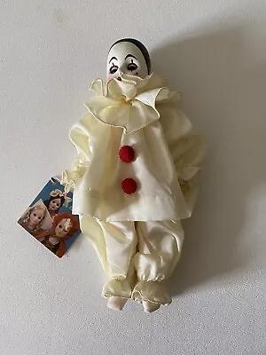 Effanbee Pierrot Doll # 1176 French Mime White Face Clown 11” Vinyl Vintage 1984 • $16.99