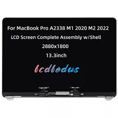 New A2338 LCD Screen Full Replacement For Apple MacBook Pro M1 2020 M2 2022 • $205