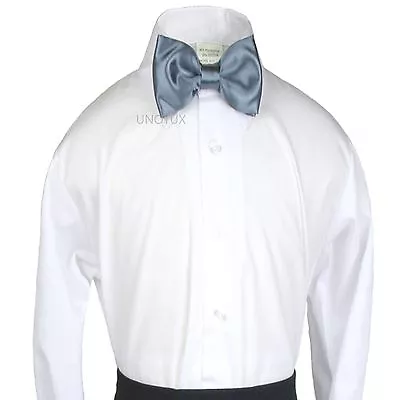 $4.99 • Buy New Bow Tie 9 Colors Choice Baby Toddler Boys Wedding Formal Tuxedo Vest Suit