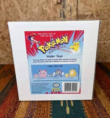 Vintage 1999 Nintendo Pokemon Water Toy Sealed Box Jigglypuff Poliwhirl Psyduck • $59.99