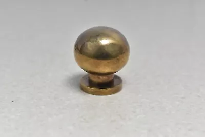 Unlacquered Antique Brass Ball Cabinet Knob Brass Knobs Vintage Drawer PulLS • $12.99