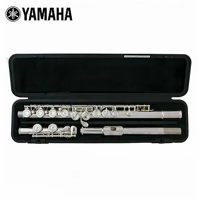 Yamaha YFL 222 Silver Student Flute Offset G Footjoint C With Hard Case + Bag • $854.96