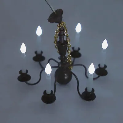 1:12 Scale Dollhouse Miniature Vintage Lamp Light Chandelier Accessories USA • $15.49