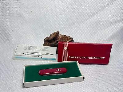 Vtg 1970's Victorinox Swiss Army Knife Bijou Commander In Box  5 Function • $49.95