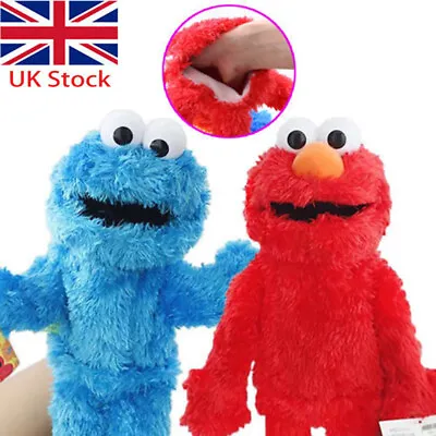 12  Living Hand Puppets Elmo Cookie Monster Sesame Street Soft Plush Toy Gift  • £7.30