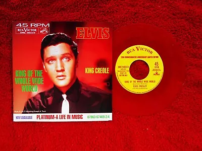 Elvis Presley   King Creole   Promo Red Vinyl 45 & Picture Sleeve • $24.99