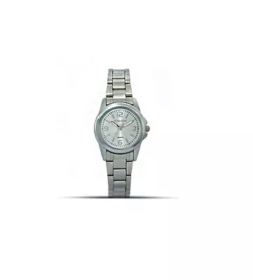 Montres Carlo Ladies Classic Quartz Silver Dial Stainless Steel Watch-33638sil • $11.99