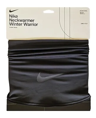 Nike Neck Warmer Wrap Scarf Winter Warrior Mens Dri-Fit Black Logo Snood New • £21.99