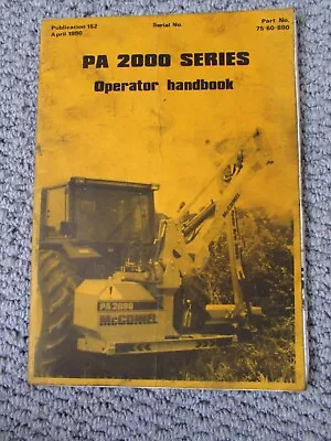 @McConnel Power Arm 2000 Series  Operator Handbook 1990@ • £5