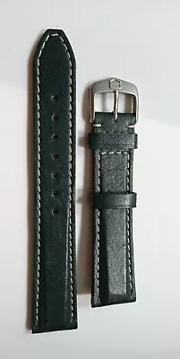 Tag Heuer Green Calf Leather Watch Strap 18mm Lug With Silver Tag Heuer Buckle • £57.50