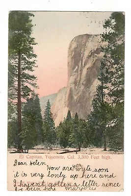 Postcard California Yosemite El Capitan Hand Colored 1905 View Vintage • $6.90