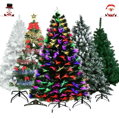 Decor Christmas Tree With Stand Bushy Artificial Xmas Tree 4ft 5ft 6ft 7ft US • $79.99