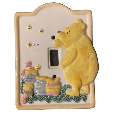 Disney Classic Winnie The Pooh Ceramic Light Switch Plate Cover- Charpente-EB49 • $13.20