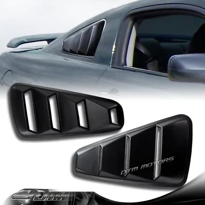 $25.50 • Buy ABS Side Window Louvers Scoop Cover Vent For 2005-2014 Ford Mustang 1/4 Quarter