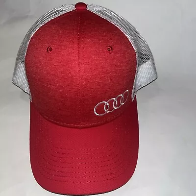 Audi Hat Cap Red 75% Polyester 25% Cotton Made In Bangladesh 2021 • $19.99