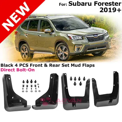 Splash Guards Full Set Front Rear For 2019-Up Subaru Forester Mud Flaps LH RH • $34.99