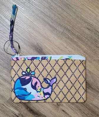 Vera Bradley's BEACH WRISTLET In MARIAN FLORAL Weave Navy Stripes Whale NWOT • $15