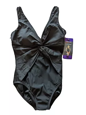 Ladies Kirkland Signature Miraclesuit Swimsuit 1 Piece Swimsuit UK Size 18 Black • £20