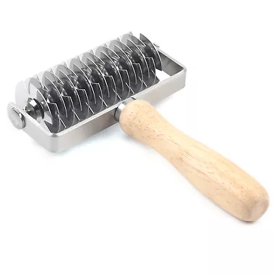 Dough Lattice Roller Cutter Stainless Cookie Pastry Roller Cutter Baking Tool • $8.90