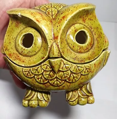 Vintage 1972 Owl Small Candle Holder • $18.50