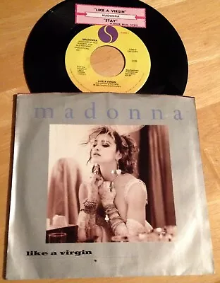 Madonna 45 Like A Virgin / Stay  W/ts  W/PS  EX • $4