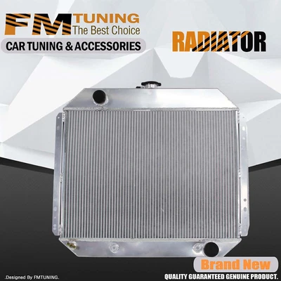 $195 • Buy 4Rows Aluminum Radiator For 68-79 Ford Truck Bronco Chevy Engine 5.8L V8 AT 833